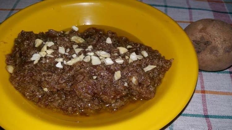 चीकू का हलवा / Creak pudding